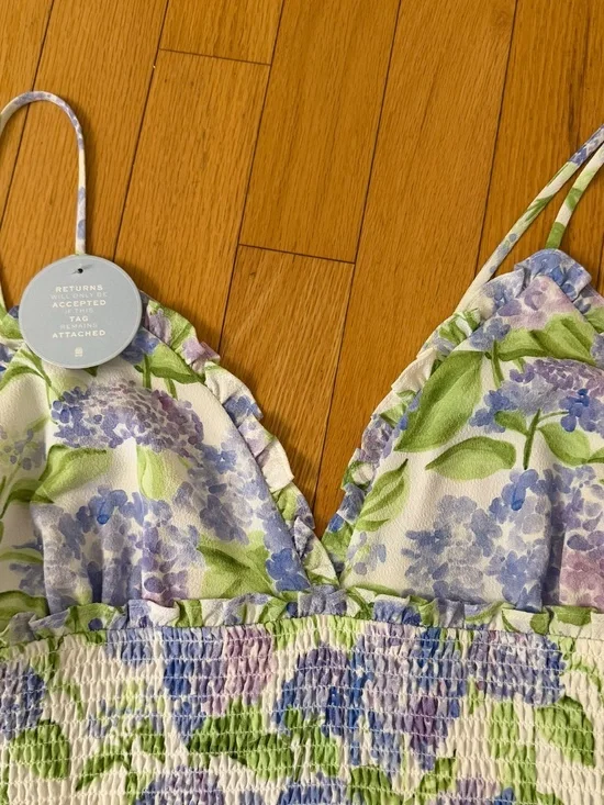 Hill House Home The Dottie Nap Dress Blue Hydrangea XXL - Picture 4 of 5